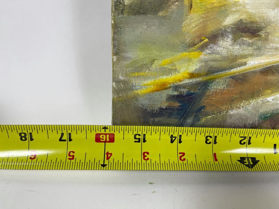 Original Joan Lohrey Abstract Expressionist Painting On Canvas 16 X 20 [Photo 7]