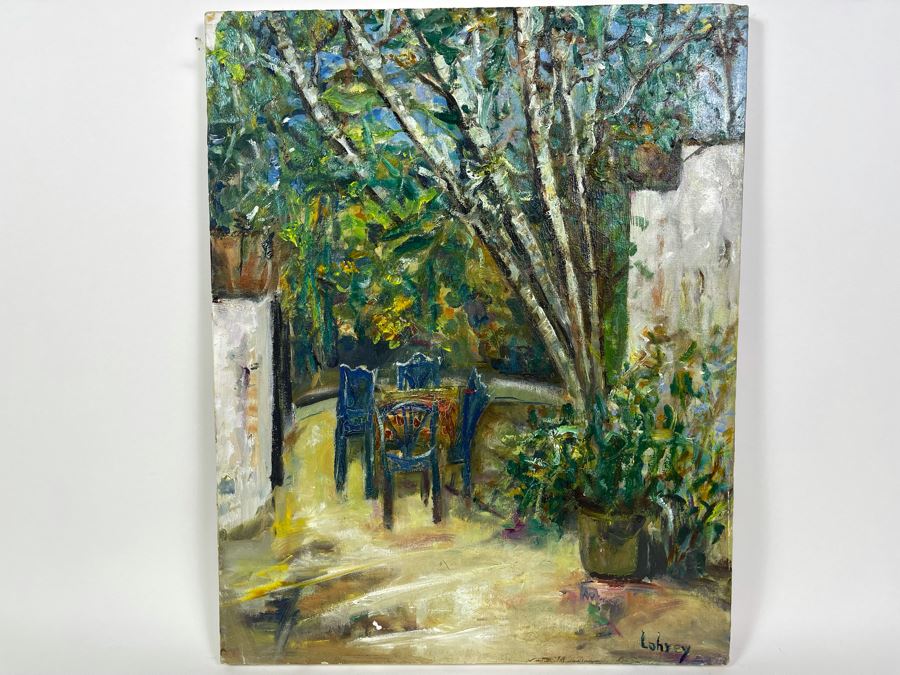 Original Joan Lohrey Abstract Expressionist Painting On Canvas 16 X 20 [Photo 2]