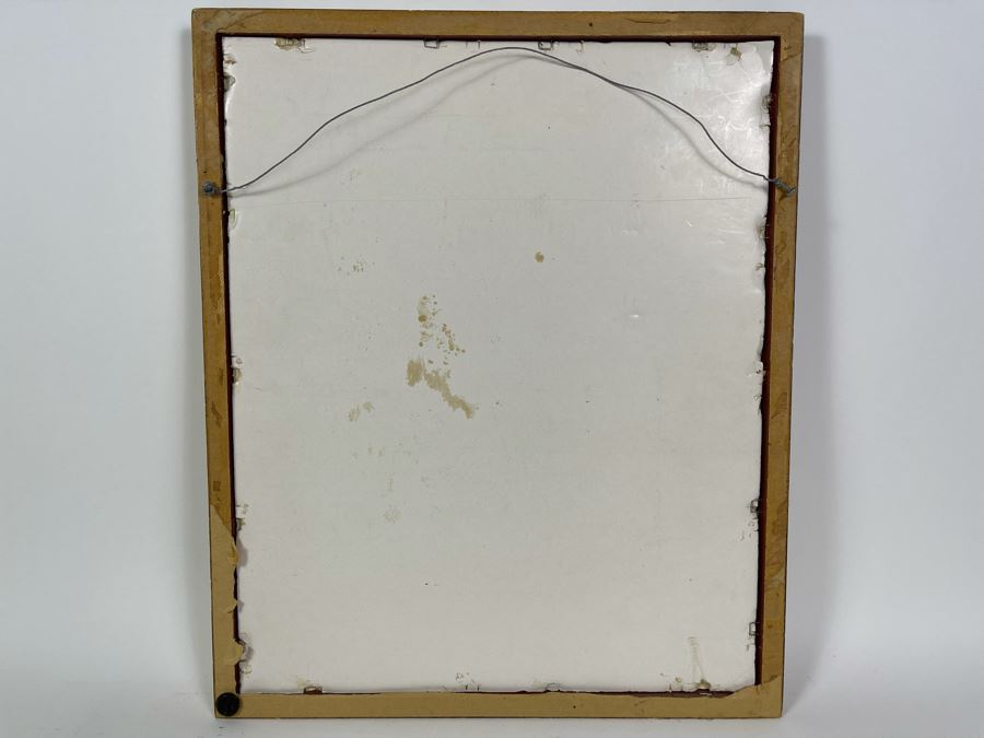 Original Joan Lohrey Abstract Expressionist Still Life Painting On Foam Board 8.5 X 11 [Photo 9]