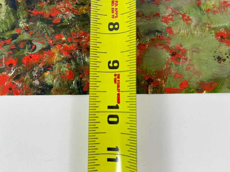 Original Joan Lohrey Abstract Expressionist Framed Plein Air Painting On Paper Signed JL 12 X 9.5 [Photo 11]