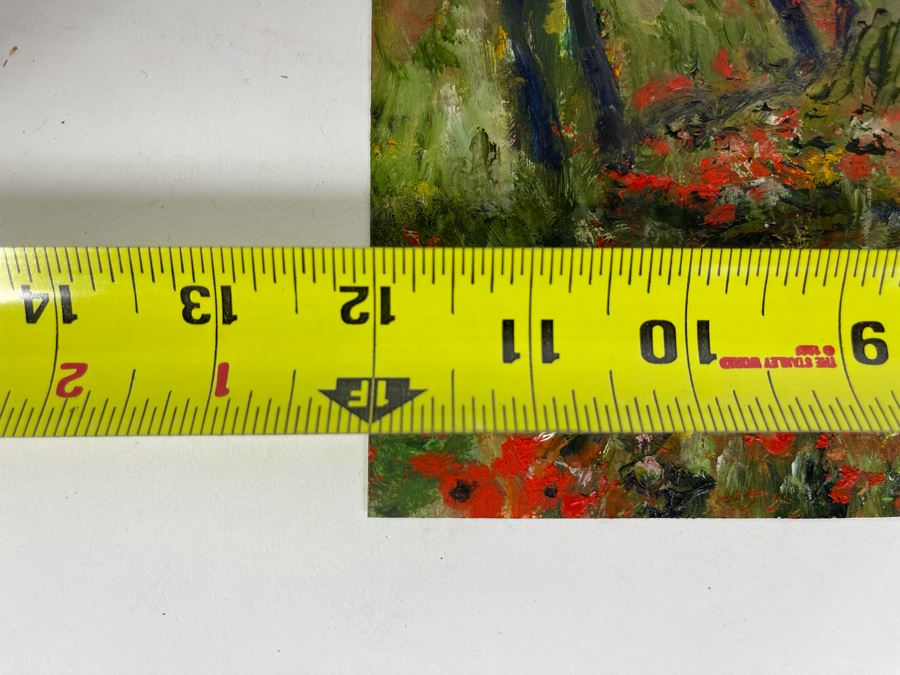 Original Joan Lohrey Abstract Expressionist Framed Plein Air Painting On Paper Signed JL 12 X 9.5 [Photo 10]