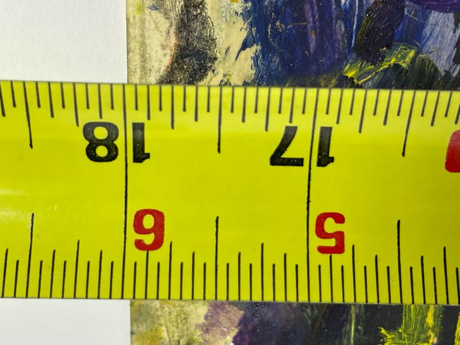 Original Joan Lohrey Abstract Expressionist Framed Plein Air Painting On Paper Signed JL 18 X 24 [Photo 11]