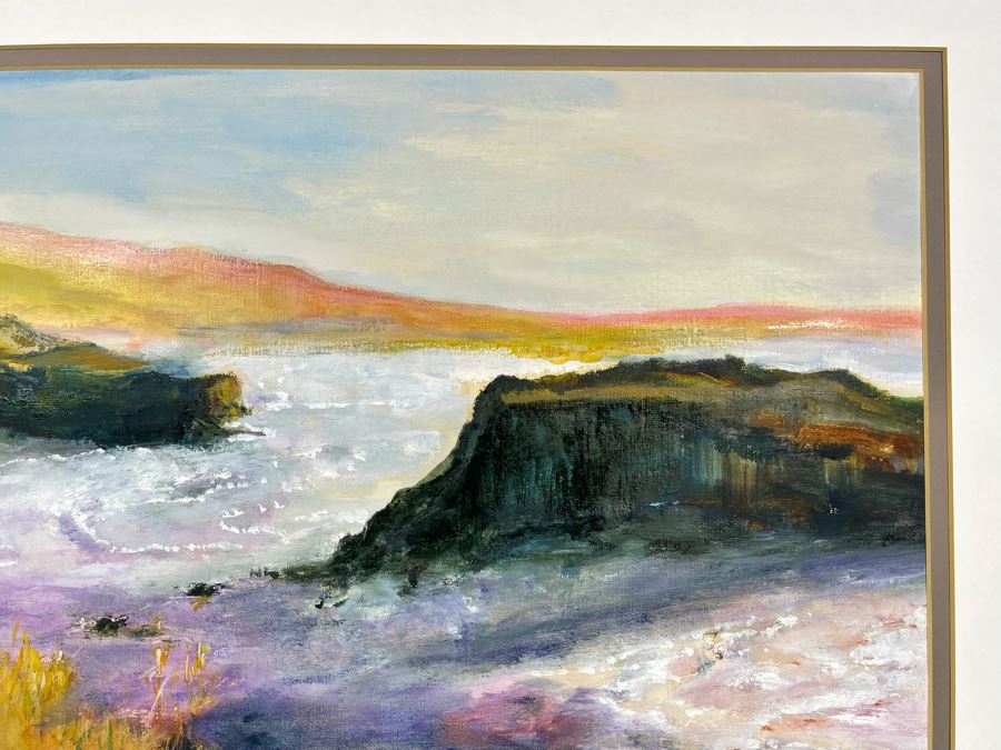 Original Joan Lohrey Abstract Expressionist Plein Air Painting On Paper 17 X 11.5 [Photo 7]