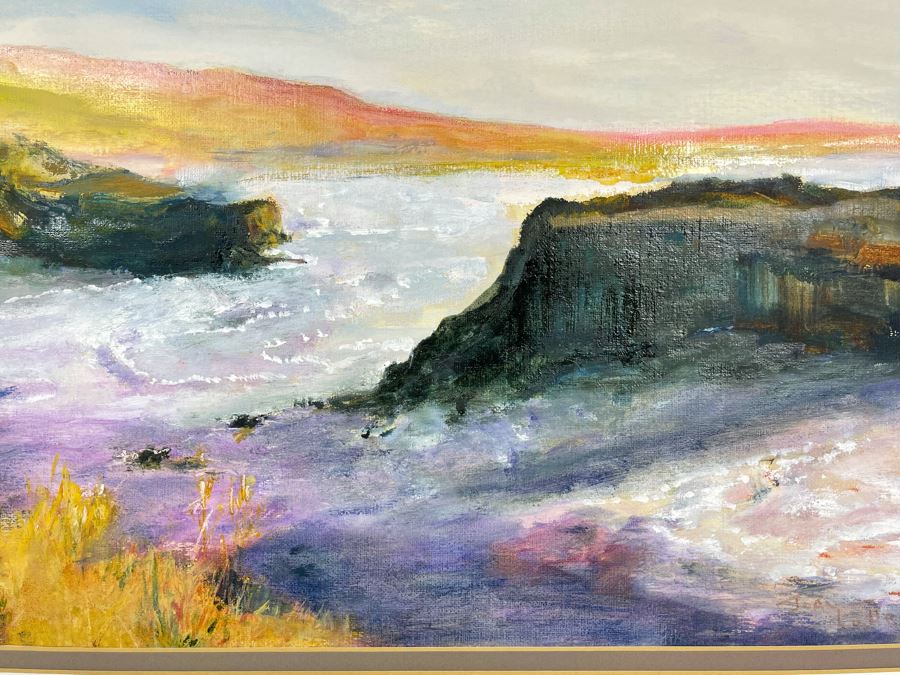 Original Joan Lohrey Abstract Expressionist Plein Air Painting On Paper 17 X 11.5 [Photo 5]