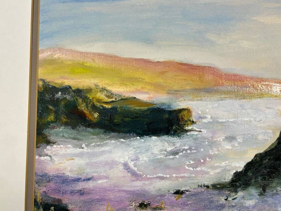 Original Joan Lohrey Abstract Expressionist Plein Air Painting On Paper 17 X 11.5 [Photo 8]