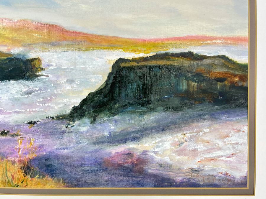 Original Joan Lohrey Abstract Expressionist Plein Air Painting On Paper 17 X 11.5 [Photo 6]