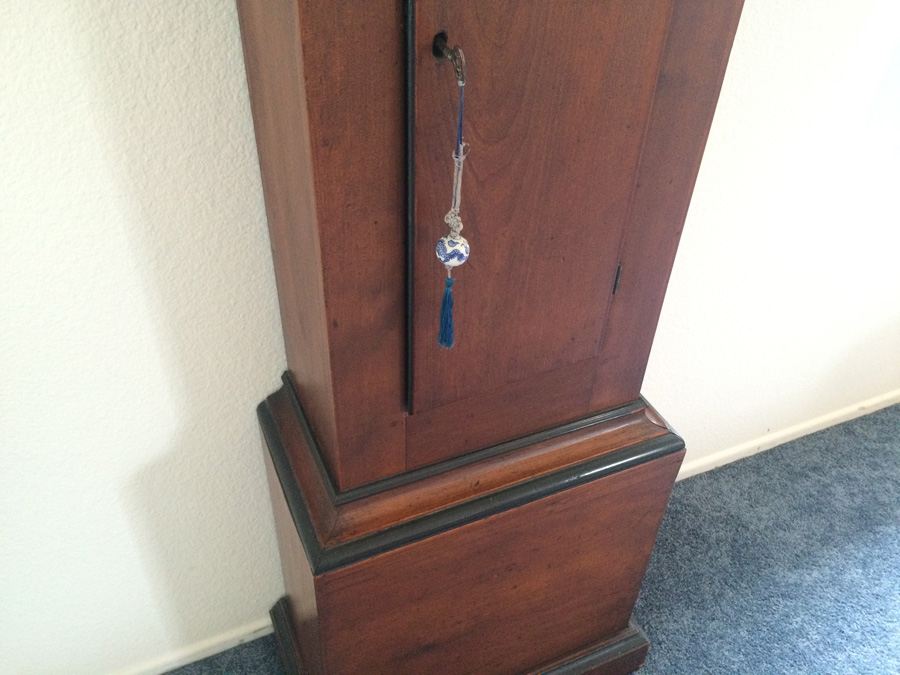 American Tall Case Cherry Wood Grandfather Clock [Photo 14]