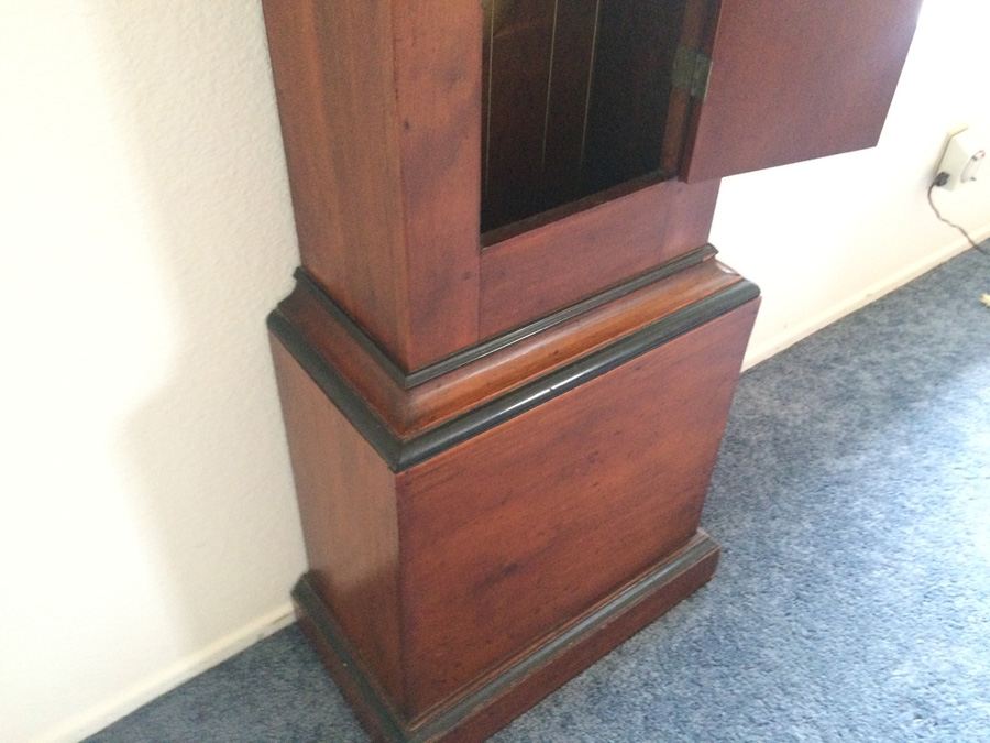 American Tall Case Cherry Wood Grandfather Clock [Photo 22]