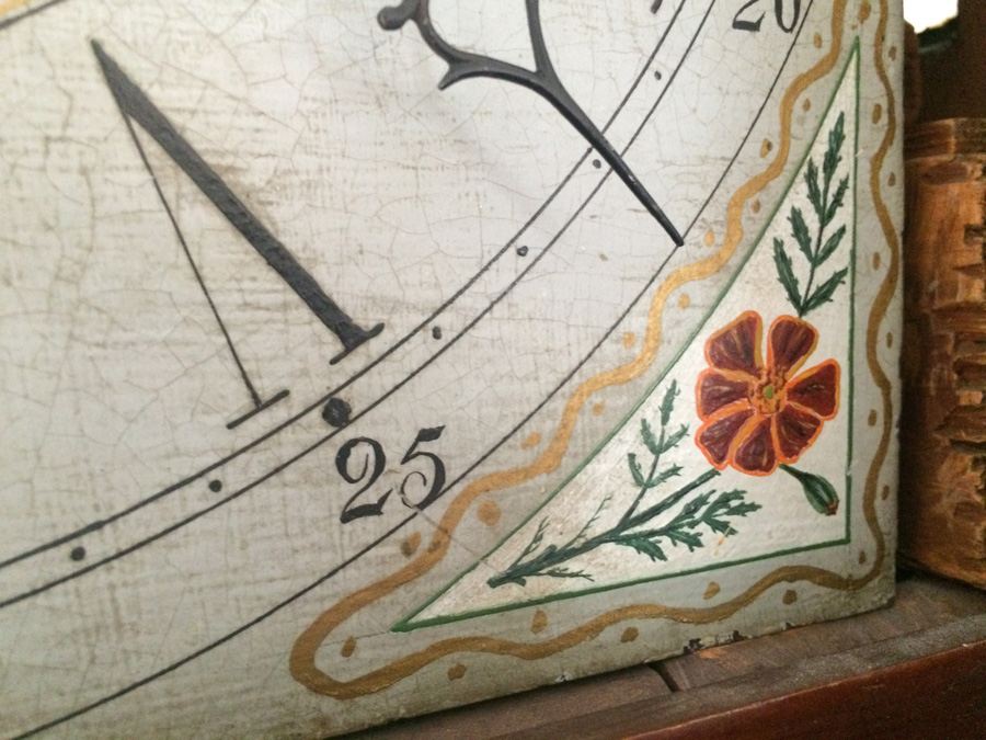 American Tall Case Cherry Wood Grandfather Clock [Photo 7]