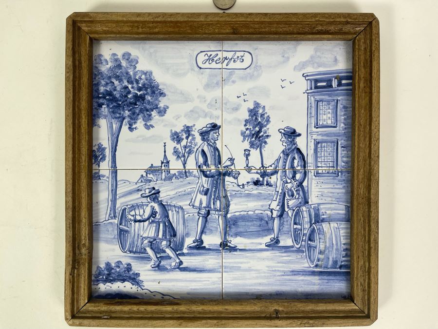 Handpainted Framed Tiles Westraven Utrecht Holland 11.5 X 11.5 [Photo 2]