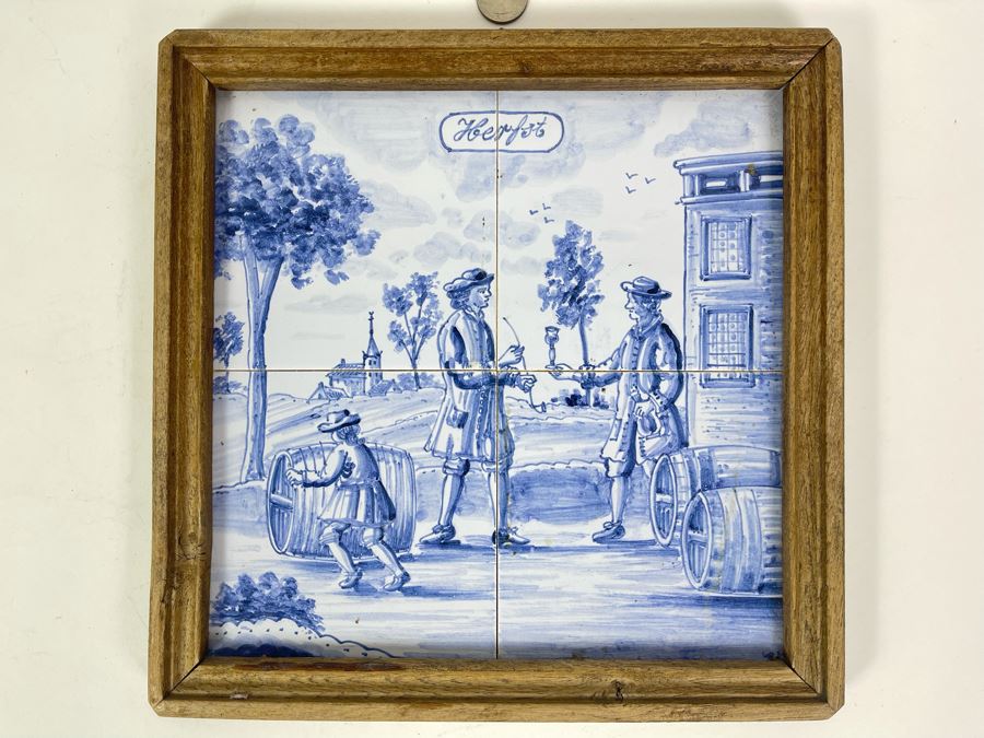 Handpainted Framed Tiles Westraven Utrecht Holland 11.5 X 11.5 [Photo 3]