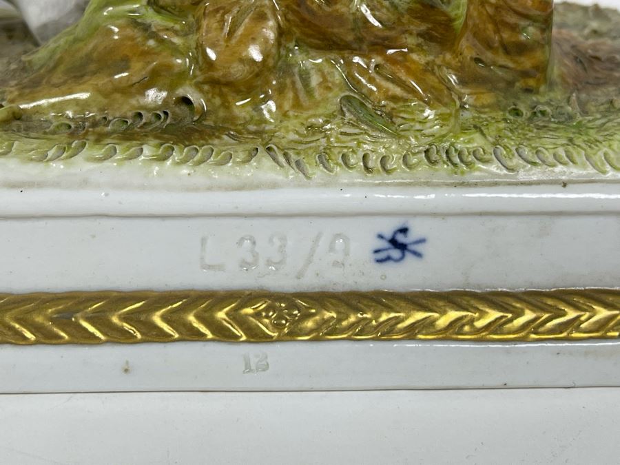 Pair Of Handpainted Porcelain Horses Figurines Titled Soult And Pajol Made In German Democratic Republic 9W X 4.5D X 12H [Photo 24]