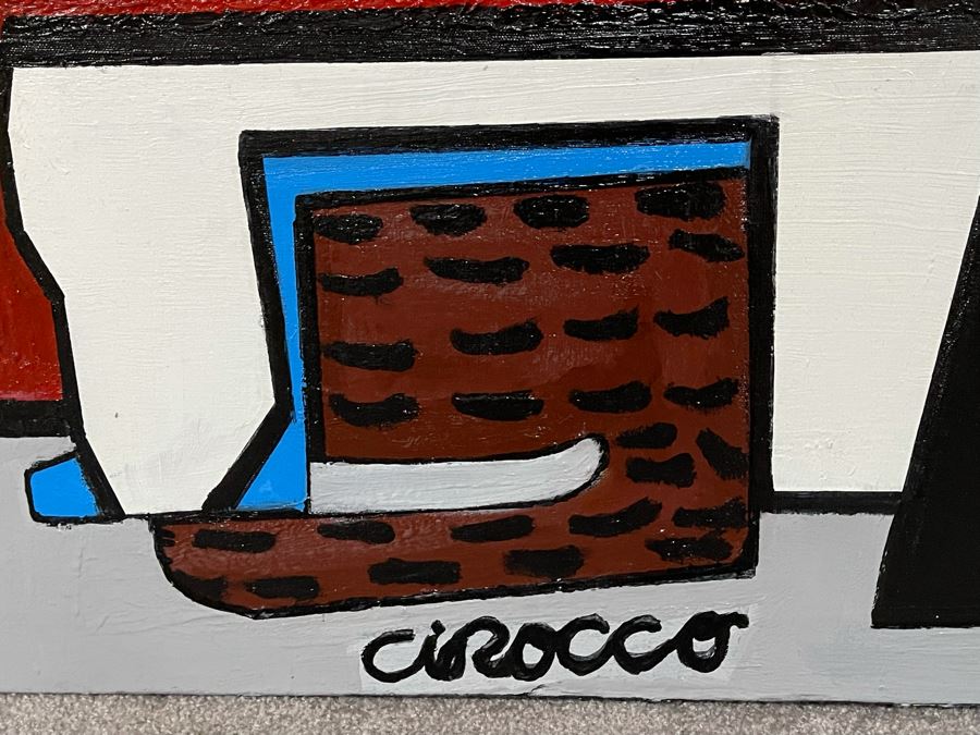 Nick Cirocco Large Original Cubist Oil Painting On Canvas Modern Abstract Cubism 4'3' X 3'3' [Photo 9]