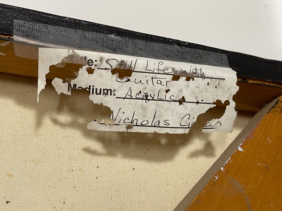 Nick Cirocco Large Original Cubist Oil Painting On Canvas Modern Abstract Cubism 4' X 4' [Photo 11]