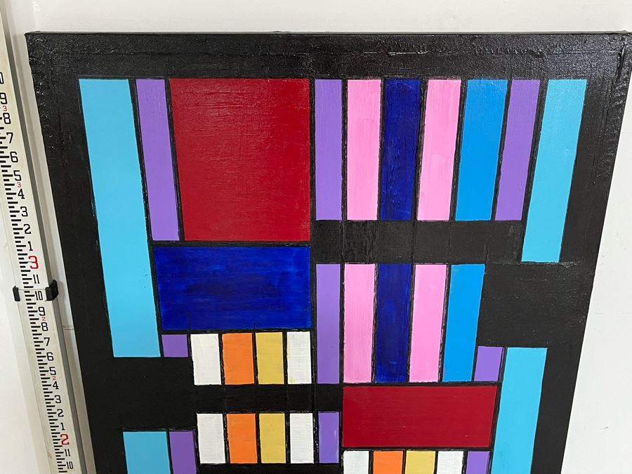 Nick Cirocco Large Original Cubist Oil Painting On Canvas Modern Abstract Cubism 2.5' X 4' [Photo 9]