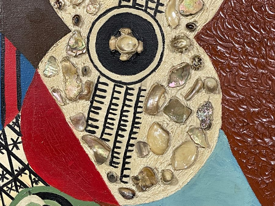 Framed Nick Cirocco Large Original Cubist Oil Mixed Media Painting On Canvas Modern Abstract Cubism 4'3' X 3'3' [Photo 8]