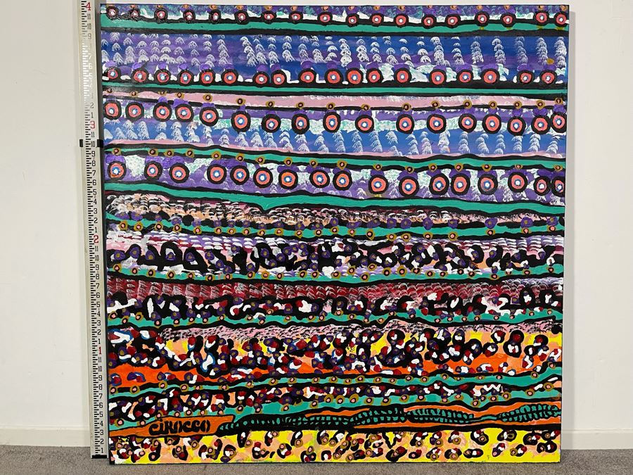 Nick Cirocco Large Original Cubist Oil Painting On Canvas Modern Abstract Cubism 4' X 4' [Photo 3]