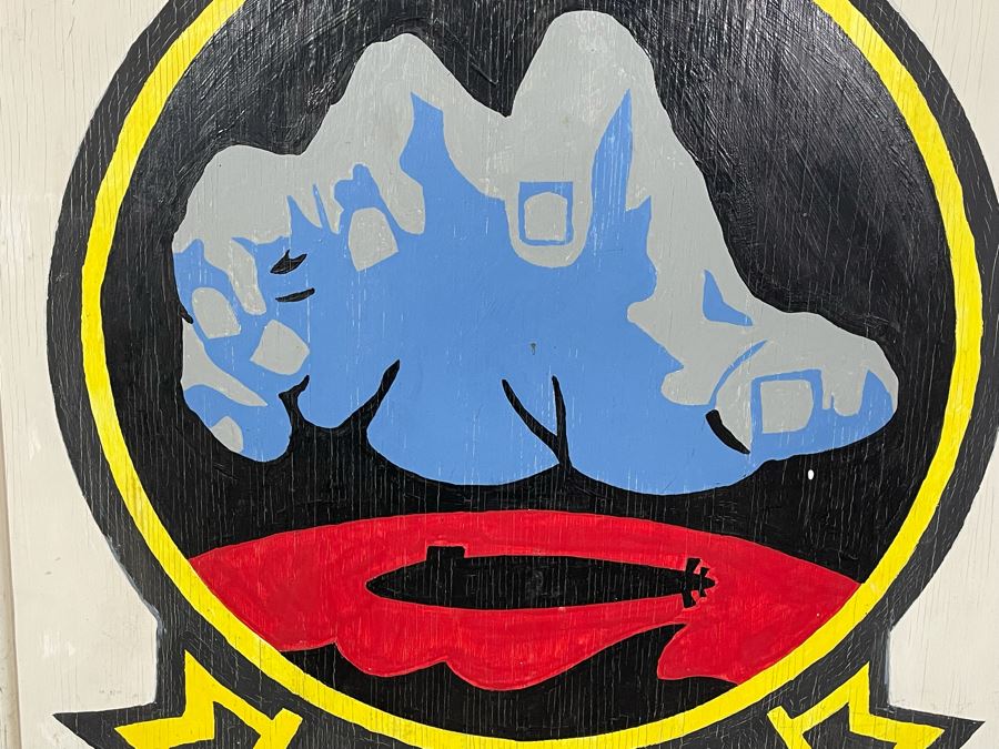 Nick Cirocco Large Original Oil Painting On Board Of VS-37 Sea Control Squadron 37 'Sawbucks' Anti-Submarine Warfare Squadron US NAVY 3'2' X 3'5' [Photo 5]