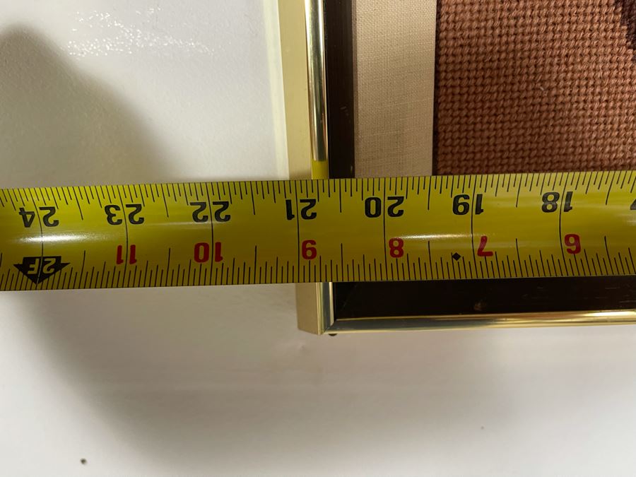 Handmade Mid-Century Embroidery Artwork In Frame 21 X 28 [Photo 7]