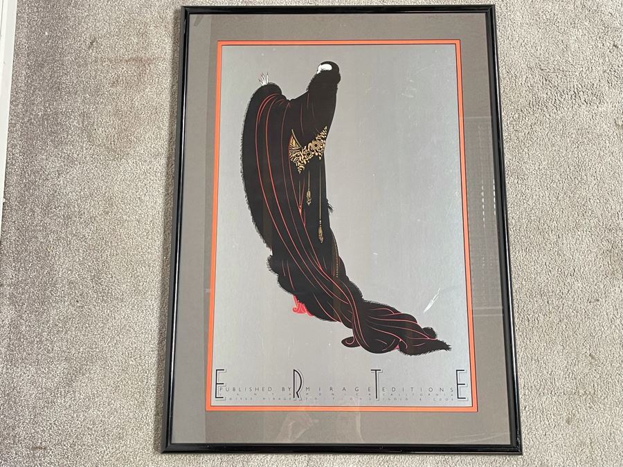 Framed Erte Print Published In 1980 By Mirage Editions Santa Monica, CA Gold & Cook 26.5 X 37 [Photo 1]