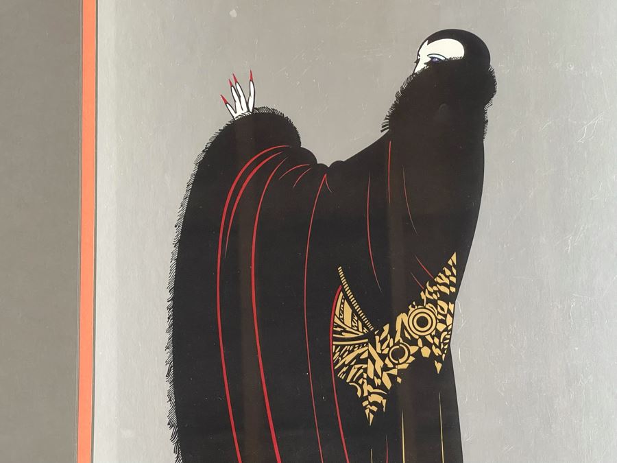 Framed Erte Print Published In 1980 By Mirage Editions Santa Monica, CA Gold & Cook 26.5 X 37 [Photo 7]