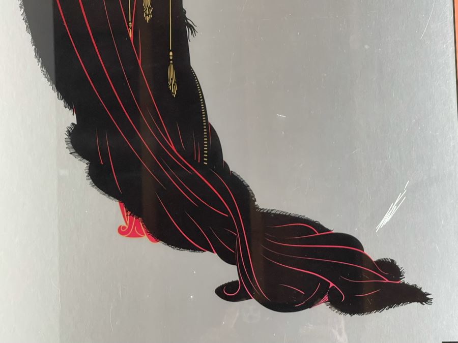 Framed Erte Print Published In 1980 By Mirage Editions Santa Monica, CA Gold & Cook 26.5 X 37 [Photo 8]