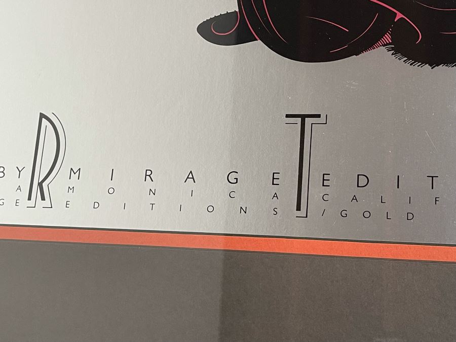 Framed Erte Print Published In 1980 By Mirage Editions Santa Monica, CA Gold & Cook 26.5 X 37 [Photo 12]