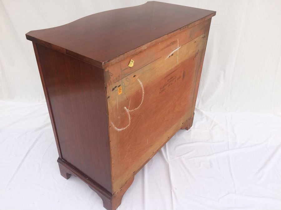 Vintage Four Drawer Mahogany Dresser, Serpentine Front [Photo 12]