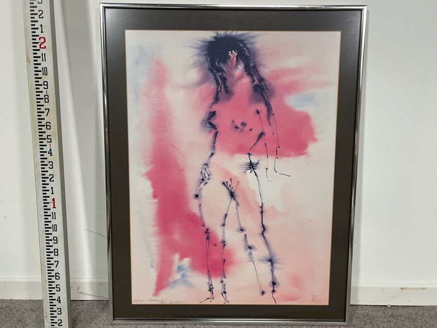 Hand Signed Limited Edition Print By Lori Adelson Titled 'Fantasy' In Chrome Frame 21 X 27 [Photo 2]