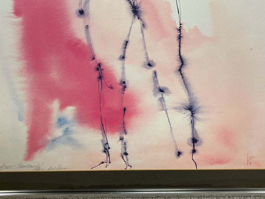 Hand Signed Limited Edition Print By Lori Adelson Titled 'Fantasy' In Chrome Frame 21 X 27 [Photo 6]