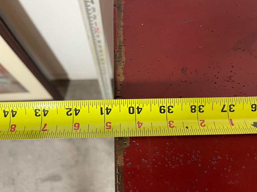 Habersham Furniture Red Wooden Accent Cabinet 40.5W X 11D X 37H [Photo 9]