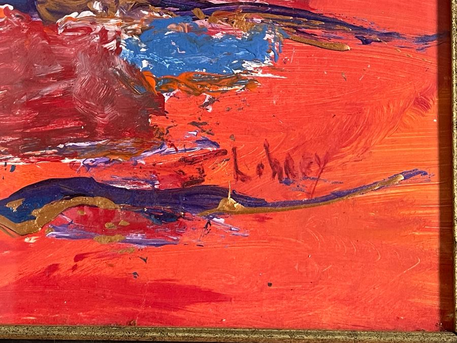 Signed Joan Lohrey Abstract Painting 29 X 24 [Photo 5]