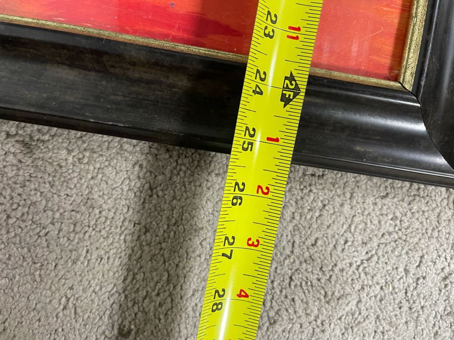 Signed Joan Lohrey Abstract Painting 29 X 24 [Photo 9]