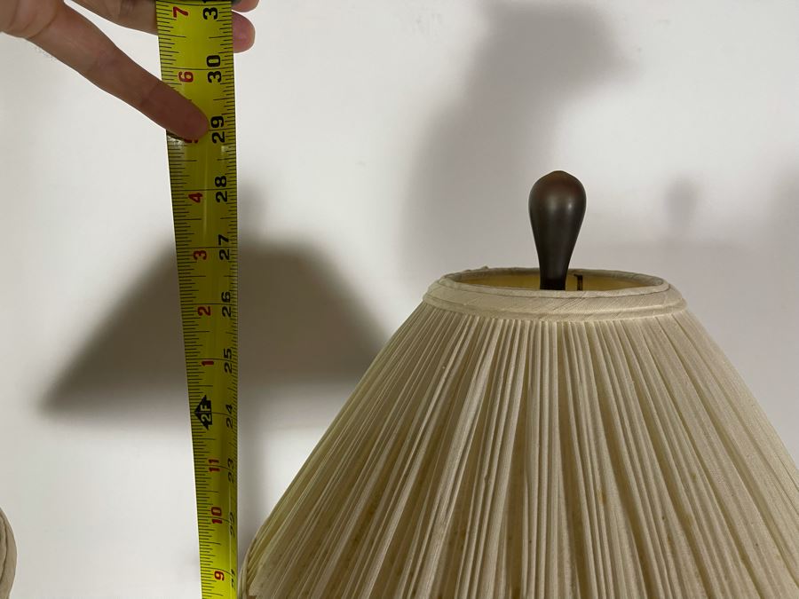 Vintage 1988 Chapman Glass And Metal Table Lamps [Photo 8]