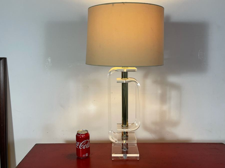 Lucite Table Lamp 29H [Photo 5]