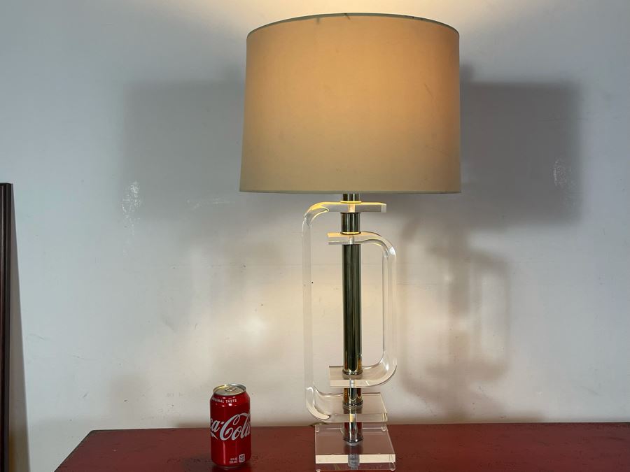 Lucite Table Lamp 29H [Photo 3]