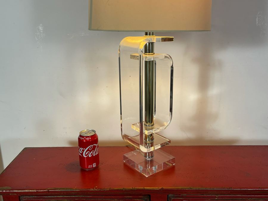 Lucite Table Lamp 29H [Photo 8]