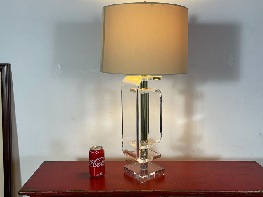 Lucite Table Lamp 29H [Photo 2]