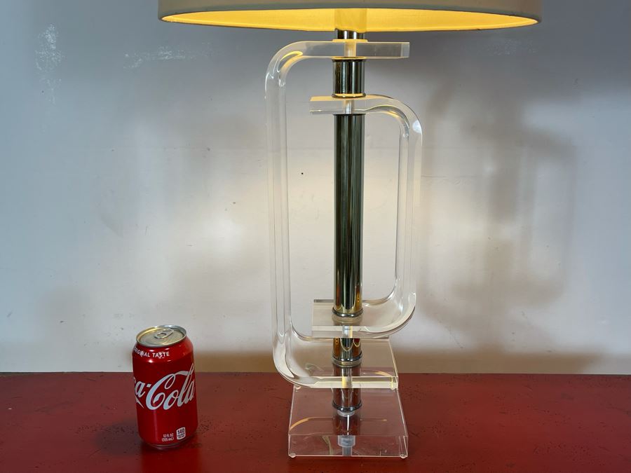 Lucite Table Lamp 29H [Photo 6]