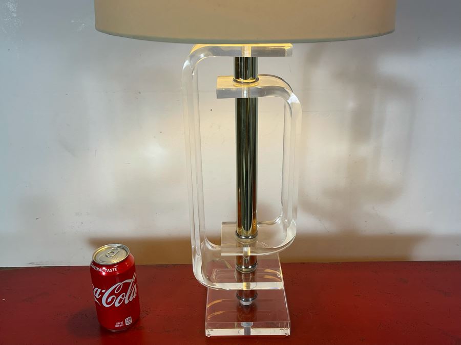 Lucite Table Lamp 29H [Photo 7]