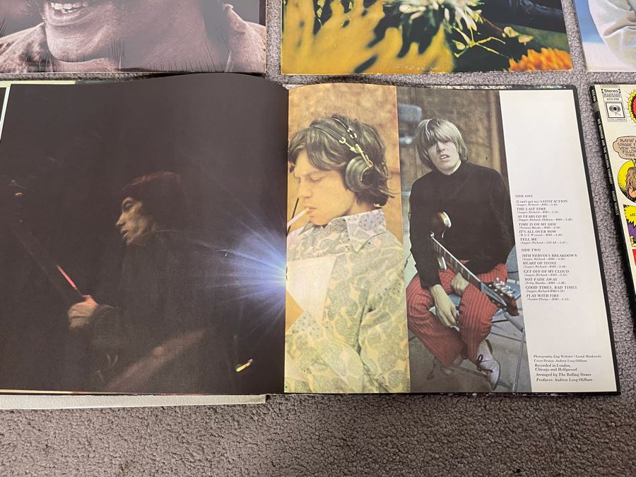 Vintage Vinyl Record Collection Featuring The Rolling Stones Flowers, The Rolling Stones Big Hits, Big Brother & The Holding Company, Simon & Garfunkel - 6 Records [Photo 10]
