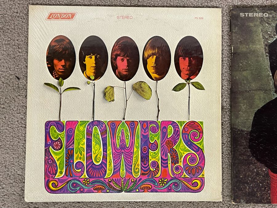 Vintage Vinyl Record Collection Featuring The Rolling Stones Flowers, The Rolling Stones Big Hits, Big Brother & The Holding Company, Simon & Garfunkel - 6 Records [Photo 4]