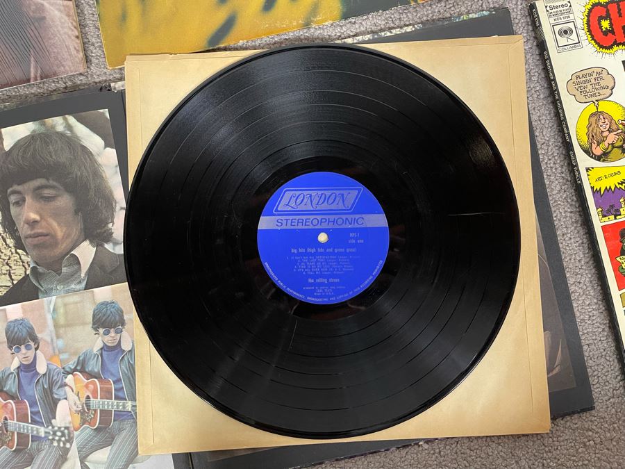 Vintage Vinyl Record Collection Featuring The Rolling Stones Flowers, The Rolling Stones Big Hits, Big Brother & The Holding Company, Simon & Garfunkel - 6 Records [Photo 12]