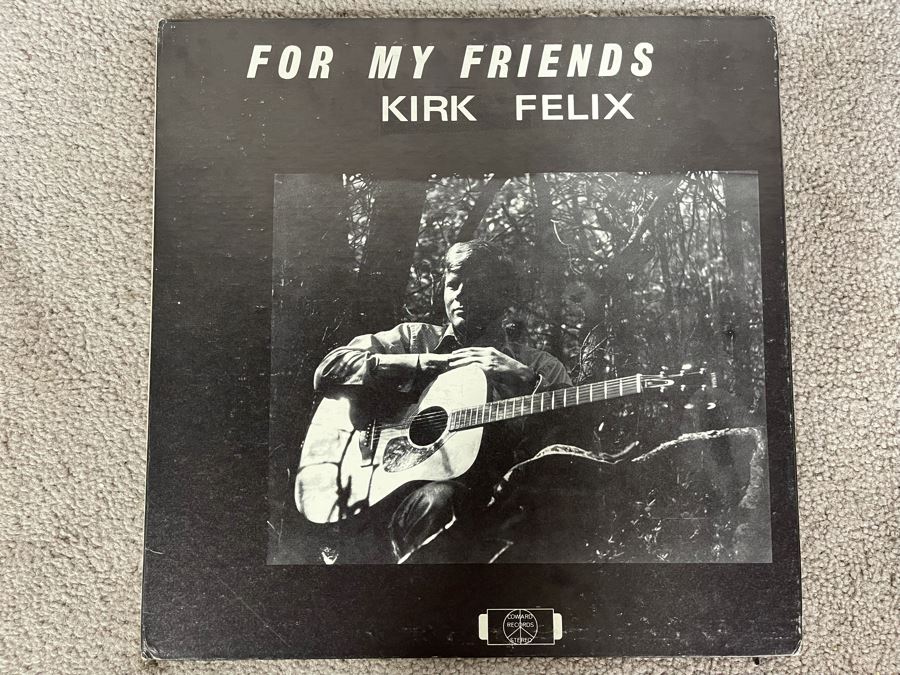 Hand Signed Kirk Felix - For My Friends Vinyl Record Coward Records Estimate $30-$60 [Photo 1]