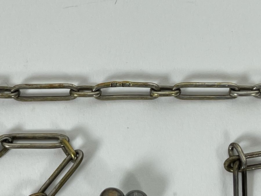 Antique Sterling Silver Mesh Purse Signed 6W X 7H - 266g [Photo 5]