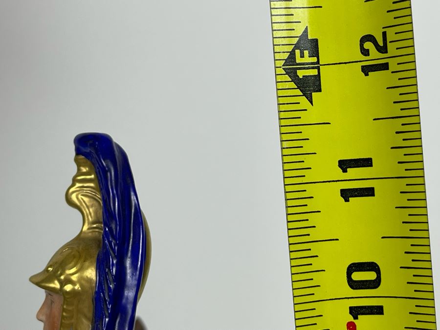 Pair Of Handpainted Saxon Porcelain French Napoleonic Soldier Figurines From Scheibe Alsbach - Thuringia Signed Horses Titled Garde Imperiale Made In German Democratic Republic (GDR) 3W X 3.5D X 11.5H [Photo 14]