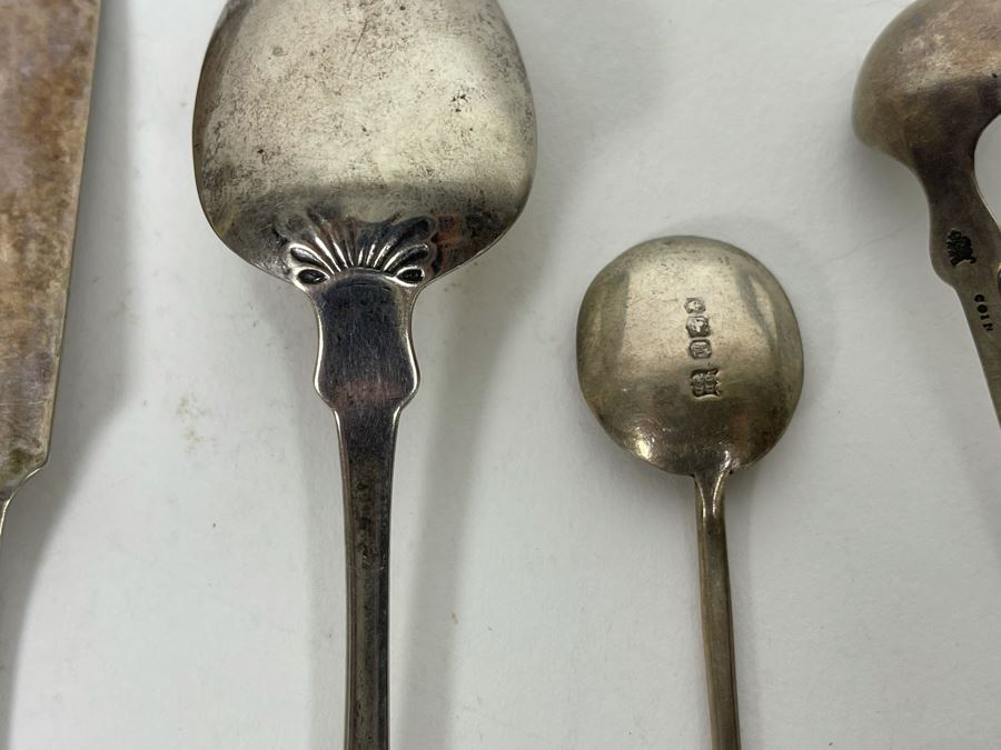JUST ADDED - Various Sterling Silver Spoons And Sterling Silver Serving Pieces 146.4g Total Weight [Photo 8]