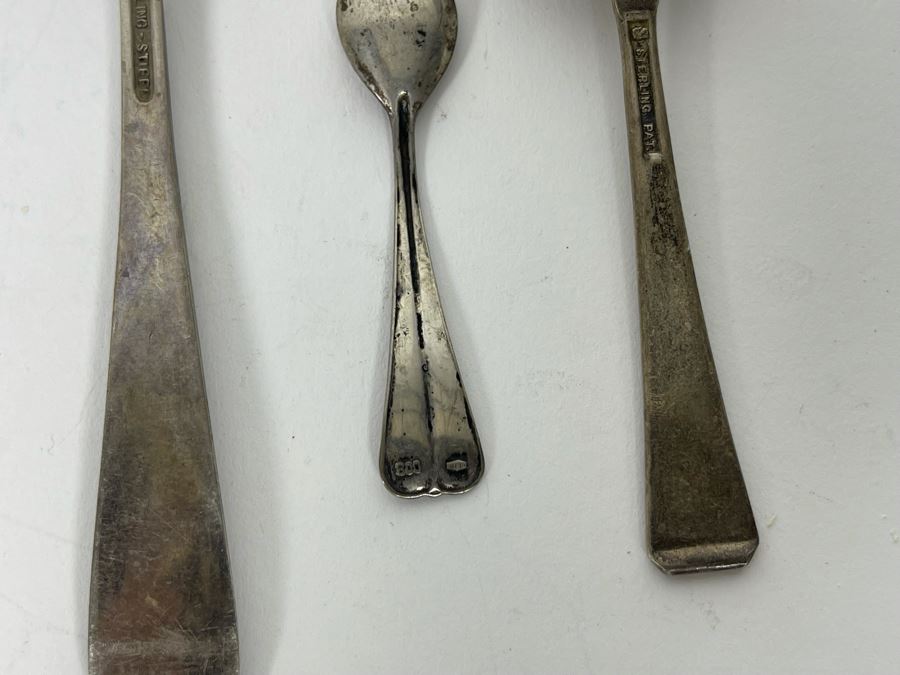 JUST ADDED - Various Sterling Silver Spoons And Sterling Silver Serving Pieces 146.4g Total Weight [Photo 13]