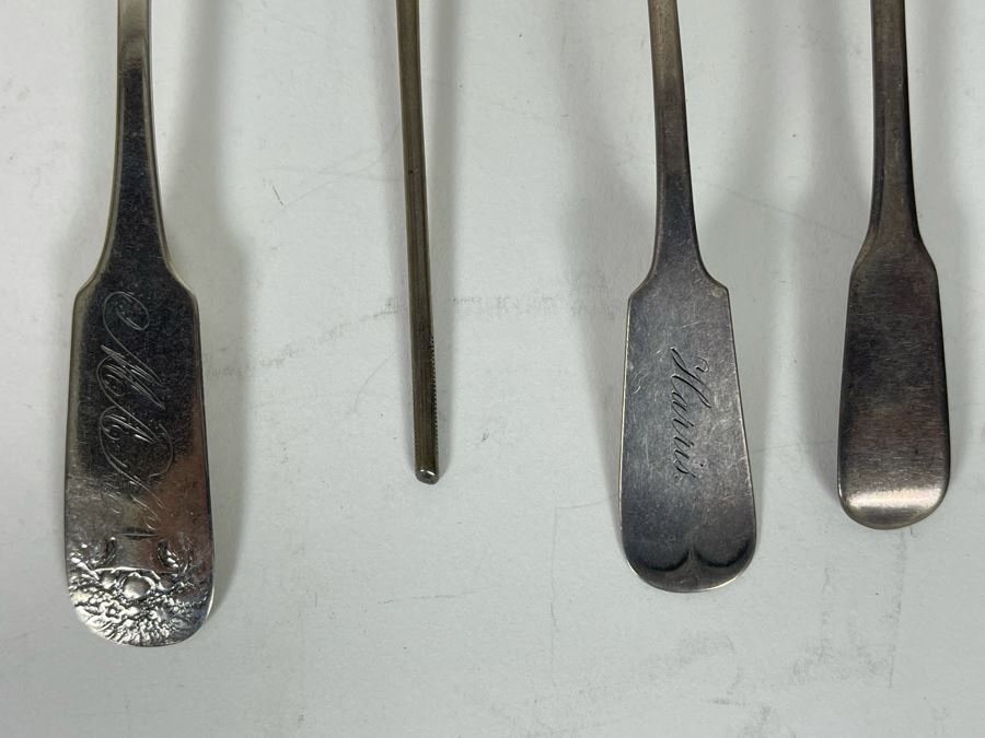 JUST ADDED - Various Sterling Silver Spoons And Sterling Silver Serving Pieces 146.4g Total Weight [Photo 5]