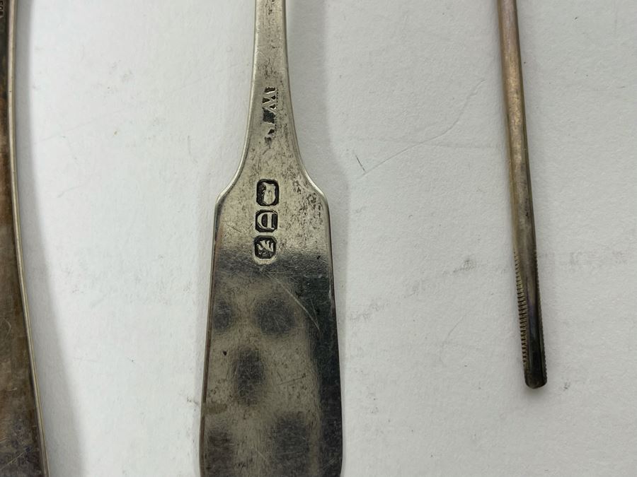 JUST ADDED - Various Sterling Silver Spoons And Sterling Silver Serving Pieces 146.4g Total Weight [Photo 9]